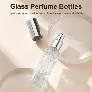 Luxury Crystal Perfume Sprayer 10ML, Refillable Travel Perfume Bottle, Portable Glass Perfume Spray Bottle