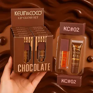KEVIN&COCO Chocolate Lip Gloss - Rich Chocolate Flavor Lip Gloss for Luxurious Lip Care
