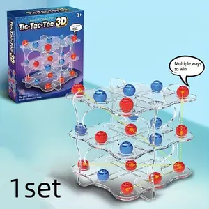 3D Connect Four Board Game for Kids Aged 3+, Enhances Hand-Eye Coordination & Logic, High-Quality Material, Perfect Gift for Holidays, Family Fun Game, Tabletop Games