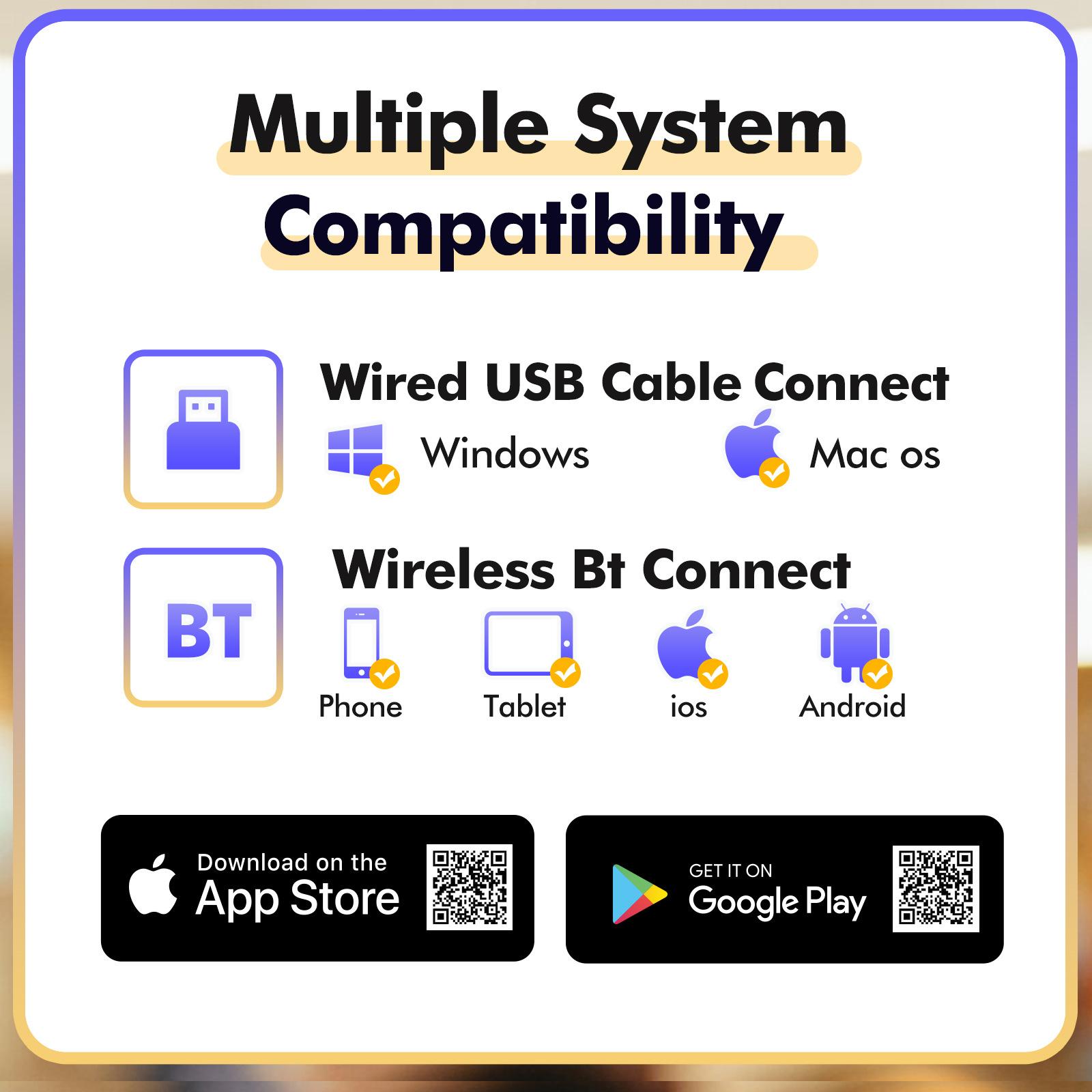 A4 Portable Printer Thermal Wireless Bluetooth Tattoo Transfer Machine Mini Document Label Printer