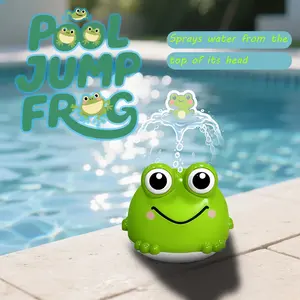 Automatic Sensing Water Frog Toy with Colorful Lights, Bath & Pool Play, Bath Bubble Maker, Summer Festival Gift, No Batteries Included, Unisex Design