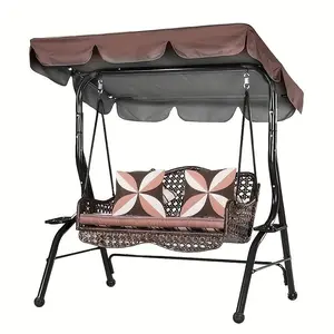 Outdoor Garden Canopy Replacement, Waterproof & UV-proof Swing Canopy Cover, Durable Swing Canopy Replacement for Outdoor Garden Patio, Patio Swing Chair, Outdoor Porch Swing