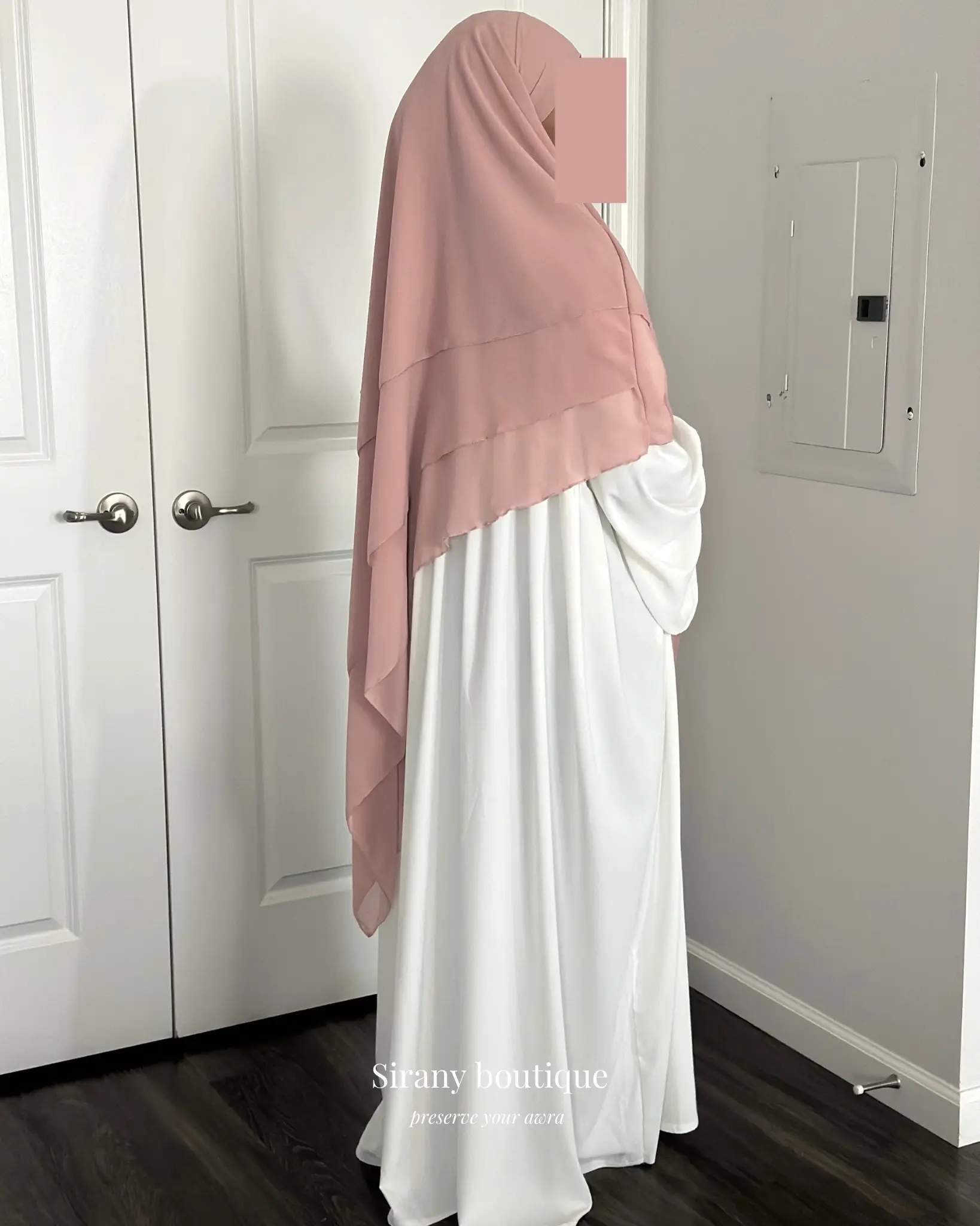 Chiffon 3 layers khimar