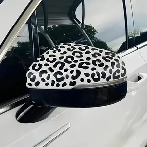 Leopard Print Vinyl Car Sticker, Cartoon Design, Durable Windproof Decal, Car Decals, Suitable for Cars, Trucks, Motorcycles, Walls, Laptops, Bumper Sticker