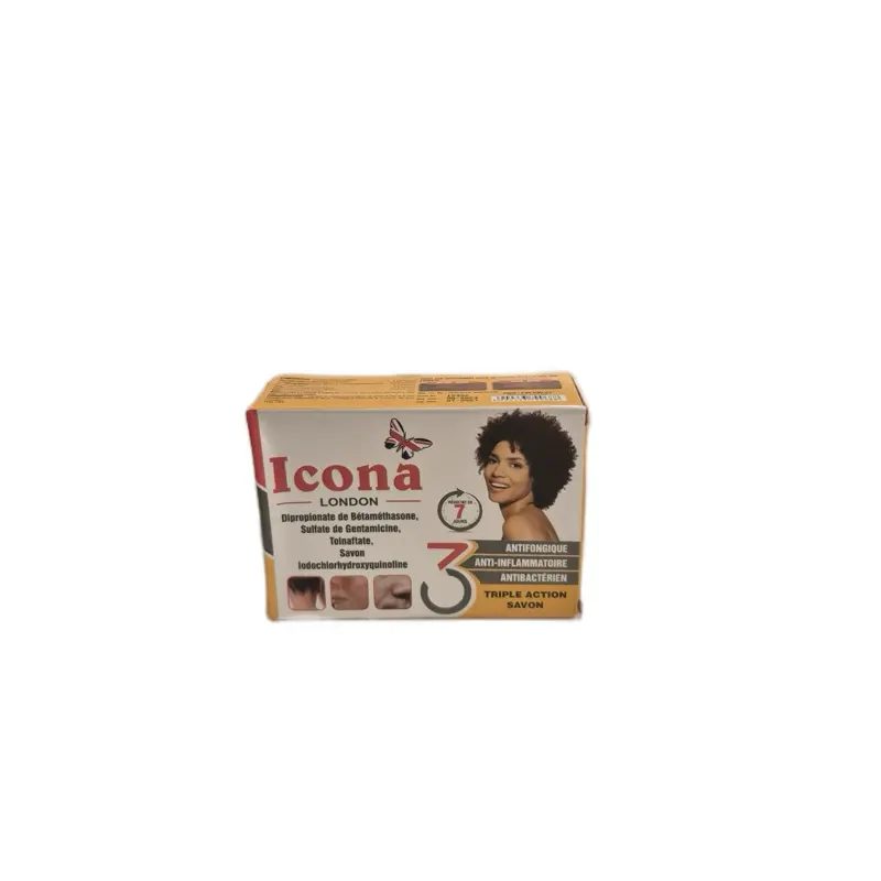 Icona London Soap Moisturizer for Body and Face Triple Action Formula with Antifungal Properties