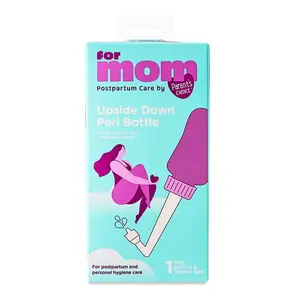 Parent's Choice Upside Down Peri Bottle for Postpartum Care 300ml Gentle Cleansing for New Moms with Travel Bag