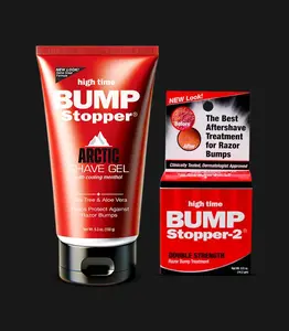 Bump Stopper Perfect Pair - Arctic Shave Gel & Razor Treatment for Razor Bumps & Ingrown Hairs