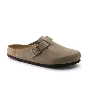 Birkenstock Men's Boston Soft Footbed Taupe Clog