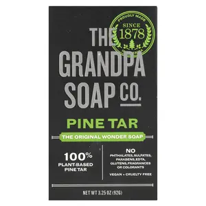 The Grandpa Soap Co. Wonder Soap, Pine Tar, 3.25 oz (92 g) The Grandpa Soap Co. Wonder Soap, Pine Tar, 3.25 oz (92 g)