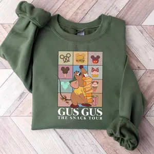 Funny Gus Gus The Snack Tour Shirt, Vintage Princess Gus Gus Shirt, Looking Like A Snack Tee, Cute Cartoon Shirt, Family Matching Shirts