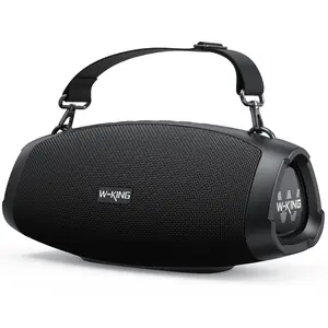 ZEALOT 120W Bluetooth 5.0 Wireless Speakers, IPX6 Waterproof, Card-Enabled, Subwoofer Bass, 42H Battery Life, 3.5mm AUX Input, Durable ABS Plastic, Portable Outdoor Party Audio, Bluetooth Speakers