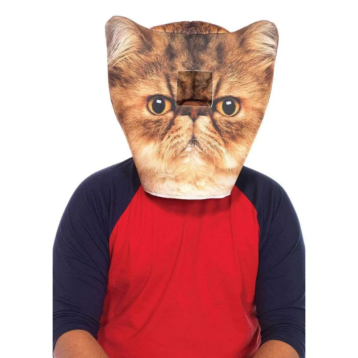 Foam Angry Cat Animal Head Mask, Comfortable Halloween Funny Hat Party Event Prop, Festive & Party Accessories