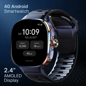 M99 Android Smartwatch Wearable Devices 4G Nano SIM, 8GB RAM 128GB ROM, 2.16'' AMOLED Display, GPS NFC, Rotating Camera