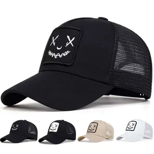 Unisex Personalized XX Embroidered Snapback Trucker Cap Baseball Mesh Hat Outdoor Sport Adjustable Sunscreen Leisure Hat Spring Summer Travel Tourism Beach Vacation