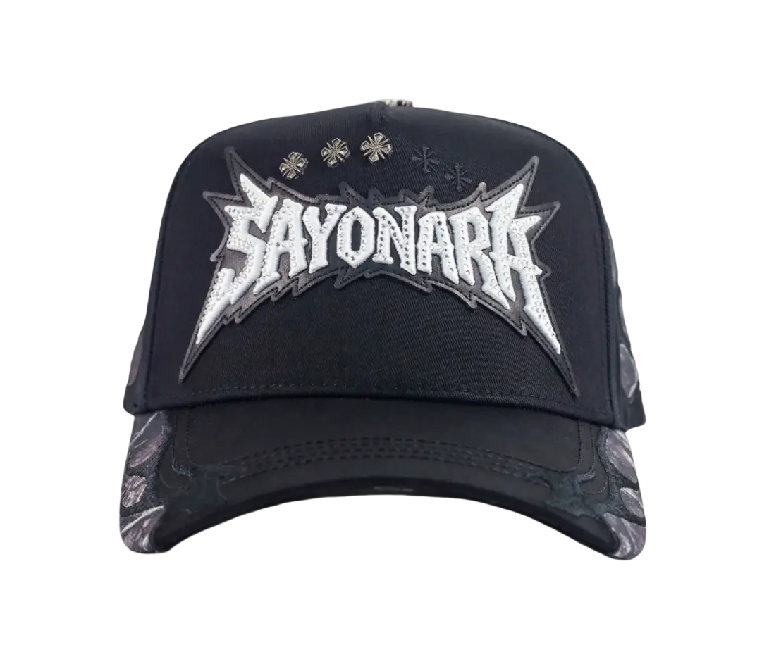 BAEZ X SHIFU SAYONARA BLACK SNAPBACK HAT BZSAYANORA BLK