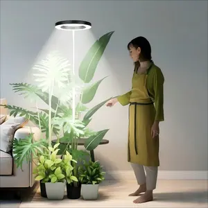 Grow Lights for Indoor Plants Full Spectrum Plant Growth 15-65 Inches Height Adjustable Aluminum Alloy Grow Lamp, Auto On/Off Timer, Indoor Plant LED Grow Light with Timer indoor plant Dimmable