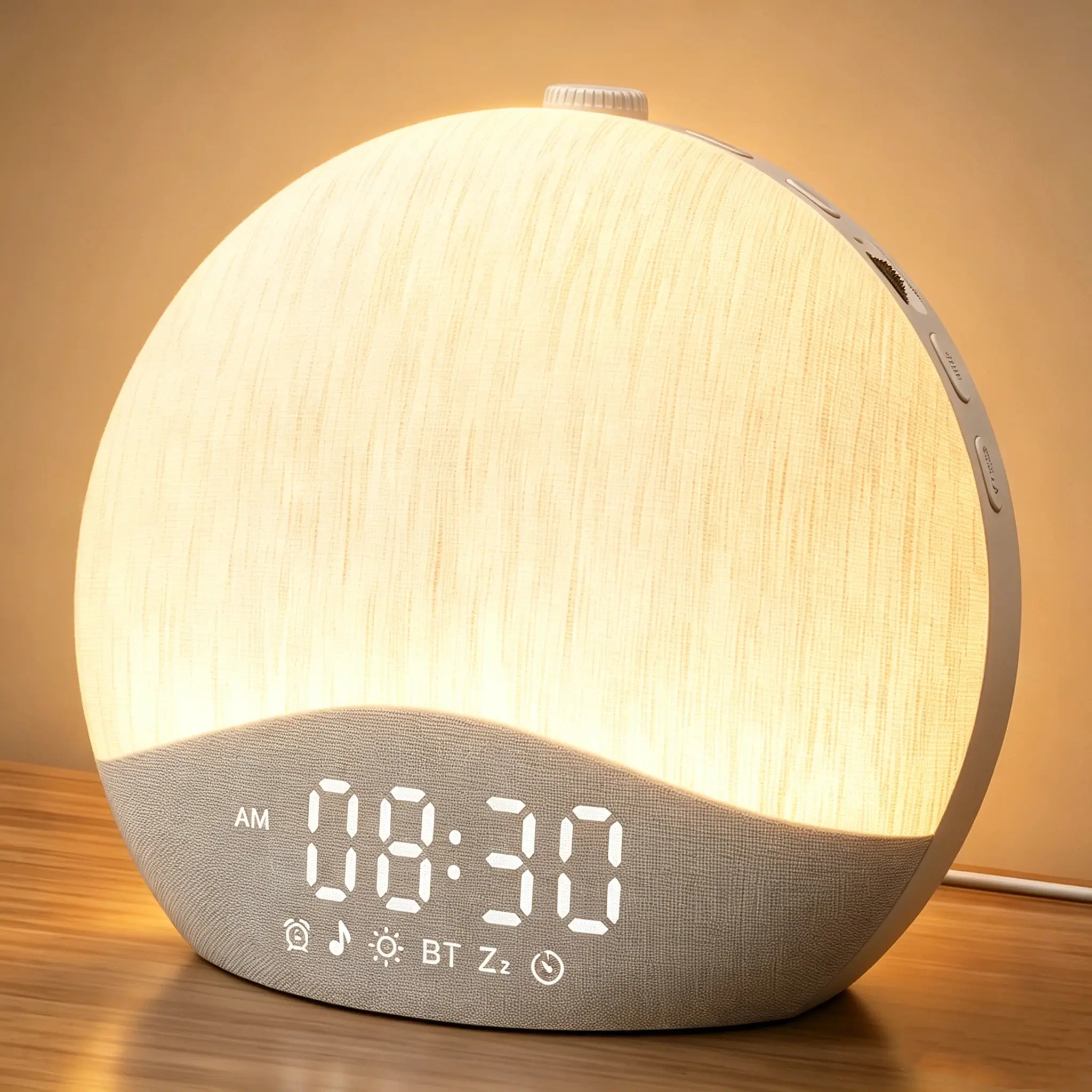 ecozy Sunrise Alarm Clock, White Noise Sound Machine, [Updated Material] Alarm Clock for Bedrooms, 26 Soothing Sounds, 17 Night Lights, Bluetooth Speaker, Bedside Lamp, Sleep Audio, Sunrise Wake-Up Light for Heavy Sleepers, Adults, Kids fathersdaygiftidea