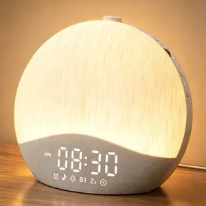 ecozy Sunrise Alarm Clock, White Noise Sound Machine, [Updated Material] Alarm Clock for Bedrooms, 26 Soothing Sounds, 17 Night Lights, Bluetooth Speaker, Bedside Lamp, Sleep Audio, Sunrise Wake-Up Light for Heavy Sleepers, Adults, Kids summervibes
