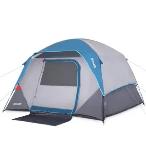 4 Person Camping Tent – Lightweight, Waterproof & Windproof, Easy Setup Instant Family Tent for Hiking, Backpacking & Outdoor Travel