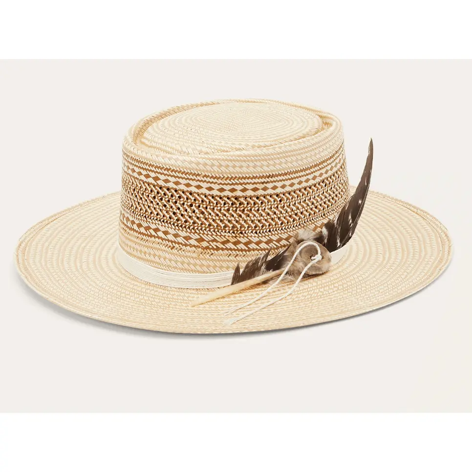 Stetson Natural/Tan Batterson Straw Fashion Cowboy Hat XSBTSN22534
