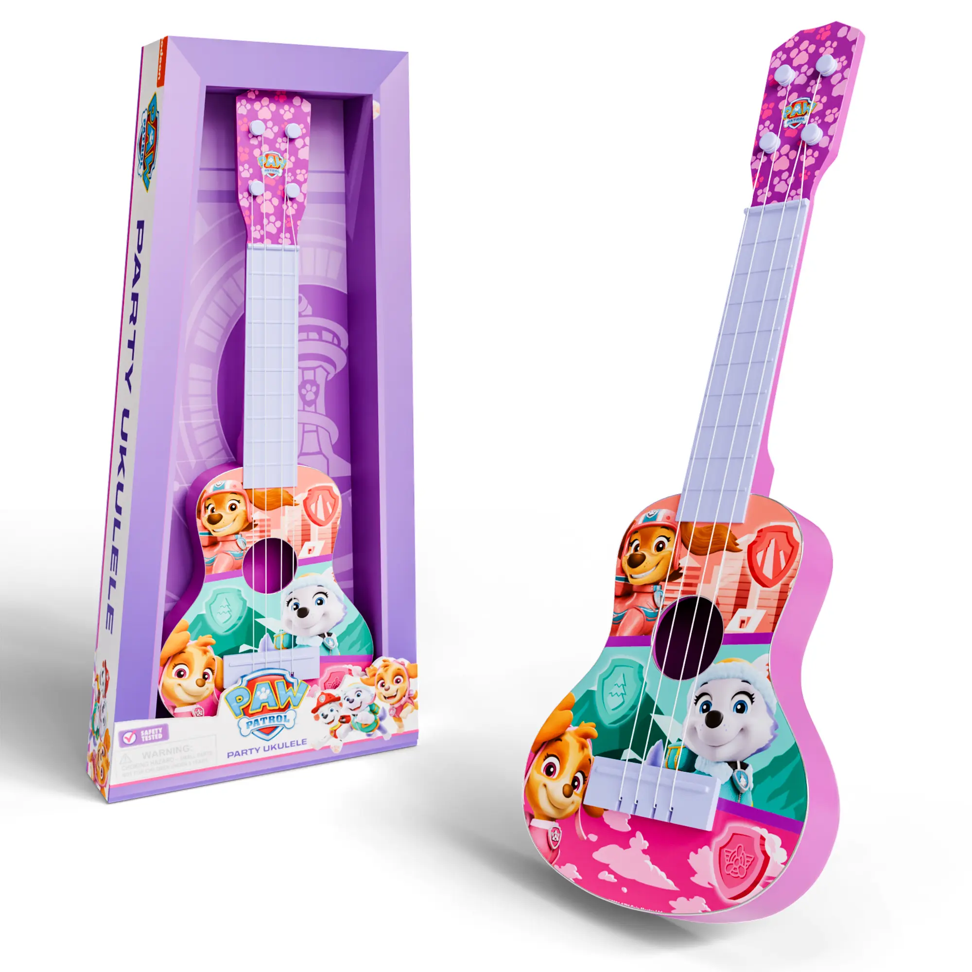 Lollipop Paw Patrol Party Ukulele - Musical Toy Gift for Toddlers4 String Mini Guitar Musical Instrument, Educational Learning Toy, Can Play with Strap or Picks - Great for Beginner