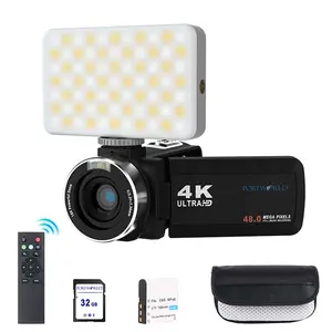 3'' 4K 48MP 18X Zoom Digital Photography Camera with Battery, 32GB Micro SD, Wi-Fi, HDMI Function, CMOS Sensor, and 13 Million Pixels