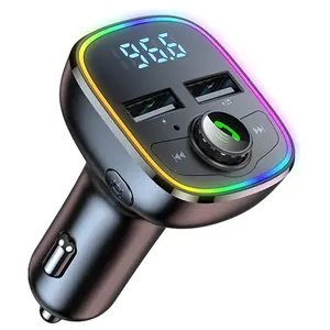 Wireless Transmitter Receiver, Wireless Adapter, 3.5mm Aux Jack Stereo Audio Input Output, Compatible with TV Car Headphone Speakers iPhone PC