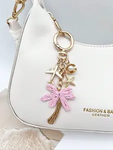 Handmade Woven Coconut Tree Pendant,Rattan Raffia Palm Tree Keyring Beach Travel Keychain,Starfish Shell Airplane Keychain DIY Accessory,Hawaii Coastal Vacation Coconut Bag Charm,Handbag Charms Decoration,Luggage Ornament,Boho Y2K Element,Holiday Gift