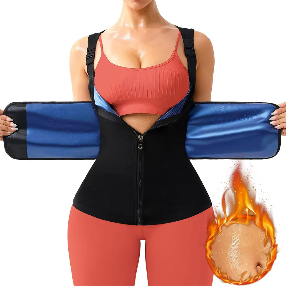 Women's Sauna Vest Suit, Open-Bust Heat-Trapping Polymer Fabric Compression Tank for Workout and Renewed Confidence, Easy On And Off