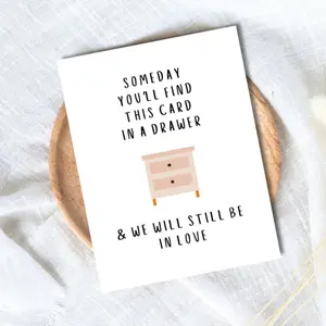 1PC Funny Birthday Card for Wife & Husband, Romantic Valentine's Day Card for Him & Her, Perfect Birthday Gift for Loved Ones