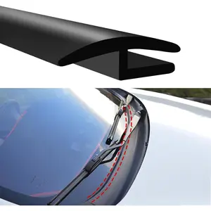 1.7M/5.6Ft Windshield Cowl Rubber Seal Strip,  Weather Stripping & Sunroof Seal, Universal Self-Adhesive Cuttable Molding Trim for Noise Reduction  , , SUVs
