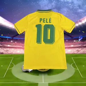 1994 football king Pele No. 10 home retro football jersey