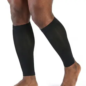 Unisex Calf Compression Sleeve Footless Leg Sleeve for Men Women, Breathable Stretch Calf Support Socks for Running Walking Gym Workout Cycling Travel, Lightweight Graduated Compression Leg Sleeves for Active Lifestyle Sports Fitness Training