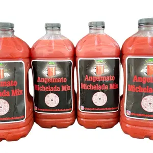 Angelmato Michelada Mix Traditional Juice - Non-Alcoholic Mix with Cucumber Infusion, 18-20 Mixes, Perfect for Parties and Gatherings - Beverage Nata