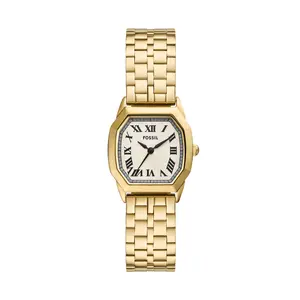 Fossil Women's Harlow Three-Hand, Gold-Tone Stainless Steel Watch