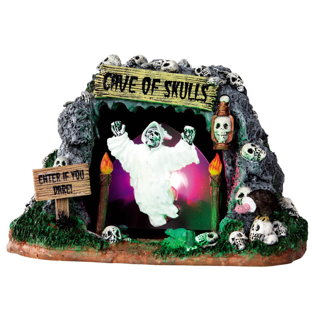 Lemax Cave of Skulls Animated Table Accent Battery Operated #34602