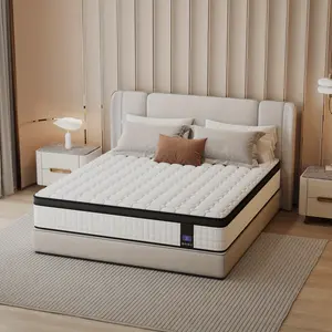 10/12/14 Inch Boxed Mattress Twin/Full/Queen/King Size Memory Foam Hybrid Spring, With Independent Pocket Springs, Medium Firmness, Shock Absorption, Edge Support, Comfortable for All Age, Gift for Children and Parents, Halloween, Christmas