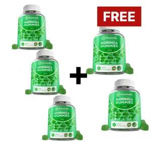 6 Pack Rosabella Moringa Gummies – Moringa Leaf Extract 1000mg Equivalent Per Serving – Natural Energy & Balance – Non-GMO, Gluten-Free Superfood Gummies for Women & Men – 60 Count