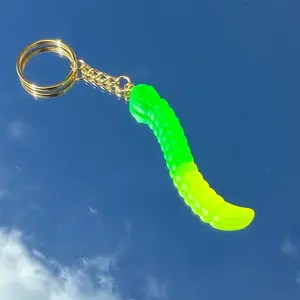Handmade Nostalgic Gummy Worm Keychain for Keys and Backpacks keychain keychains