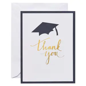 Graduation Thank You Cards with Envelopes Blank, 50-Pack for Personalized Messages to Celebrate Your Achievement