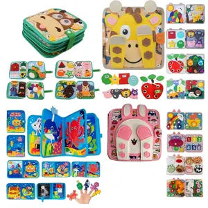 Montessori Busy Board Book, Toddler Busy Board, Educational Activity Book, Sensory Toys, Preschool Learning, Fine Motor Skills Toy, Travel Toy, Birthday Gift