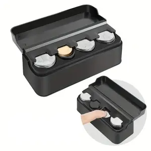 Car Coin Storage Box, 1 Count Portable Coin Storage Organizer, Game Coin Container for Home Vehicle, Fall Decor, Gift For Girlfriend
