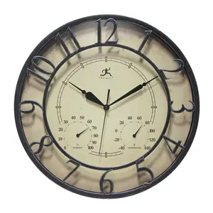 Infinity Instruments Indoor/Outdoor 3D Clock, 1 6"