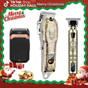 LQT Professional 3-in-1 Hair Clipper Set for Men, Cordless Trimmer & Shaver Kit with Full Accessories, Christmas Gift Edition