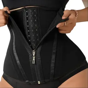 Waist Cincher/Corset Waist Trainer,  , Zipper Front Closure, Fitness & Yoga, Tummy Control, Sports Waist Belt, Abdominal Binder front waist trainer solid vest  form maiden hourglass curve  faja care and beuty sol compression adjustable with butt triple ou
