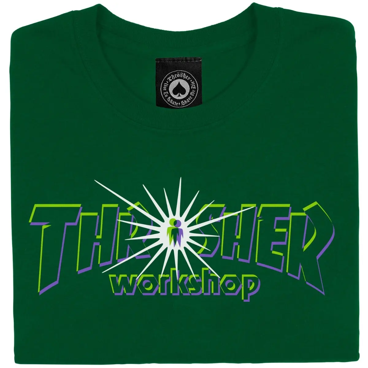 Thrasher Magazine x AWS Nova T-Shirt (Forest Green)