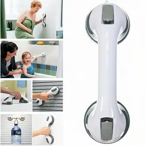 [Upgraded Shower Bar] 2Pack Upgraded Shower Grab Bar, Bathtub Grab Bar, Toilet Grab Bar | Durable, Non-Slip Grip for Tiles, Glass & Plastic Surfaces, No Drilling Required, Heavy-Duty Suction Cup Mounting Easy Installation - Bathroom Safety Assist Bar