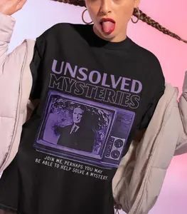 Unsolved Mysteries Shirt Funny Heavy Metal Shirt Gift For Fans T-Shirt Size S-6XL, All Colors, Gift for Women Men, Made In USA, US Size S-6XL, 100% cotton, Classic Fit, Unisex T-Shirt