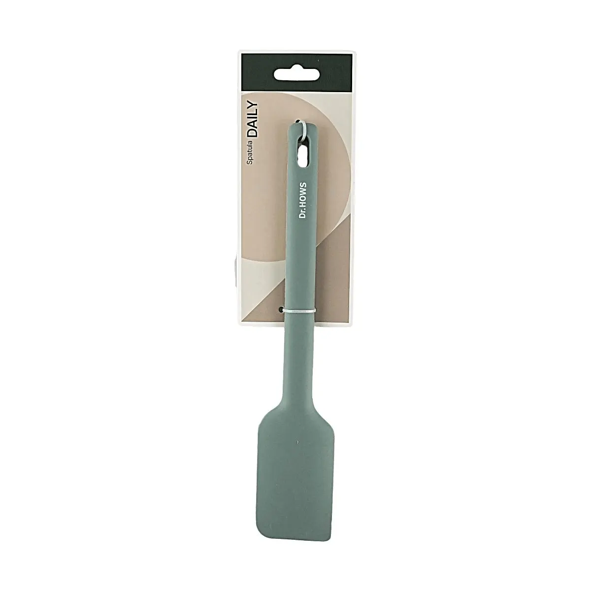 Dr.Hows Korean Silicone Flat Spatula for Non-Stick Cookware, High Heat Res. Kitchen Utensil for Daily Cooking, Food Grade