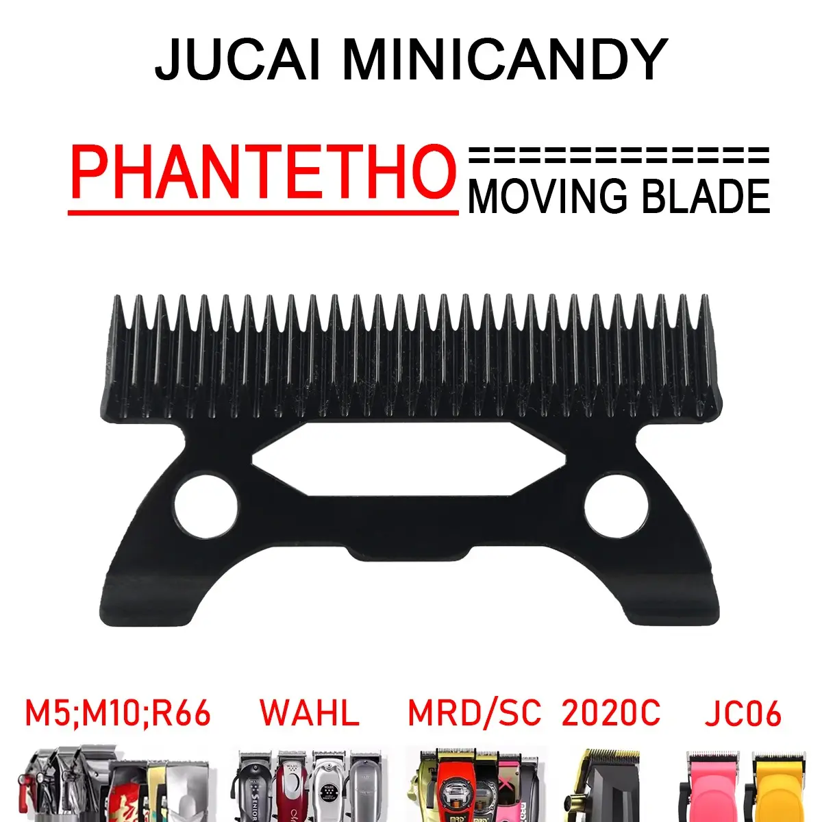 Suitable for JC06 8148 V003 R66 M10 PHANTECHO Movable Blade Professional Hair Clipper Barber Blade DLC Movable Blade Replacement Accessories Clipper Blades